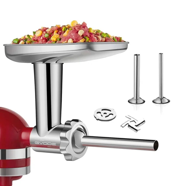 Stainless Steel Food Grinder Attachment Fit KitchenAid Stand Mixers I