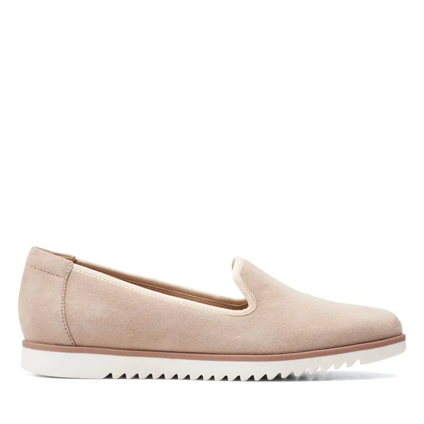 Clarks Serena Brynn Women's Shoes Sand Suede : 10 B - Medium