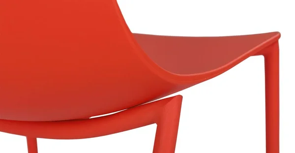2X Red Accent Dining Chairs, Metal Legs, Article Svelti Modern Furniture