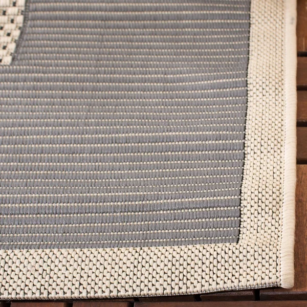 Safavieh Courtyard Area Rug CY7987 Grey - Cream, 5& 3x22 x 7& 7x22