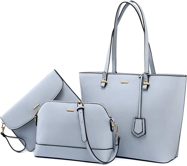 Handbags for Women Shoulder Bags Tote Satchel Hobo 3pcs Purse Set