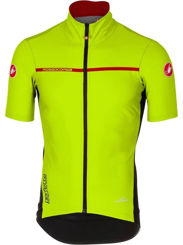 Castelli Perfetto Light 2 Short-Sleeve Jersey - Men's Yellow Fluo - S