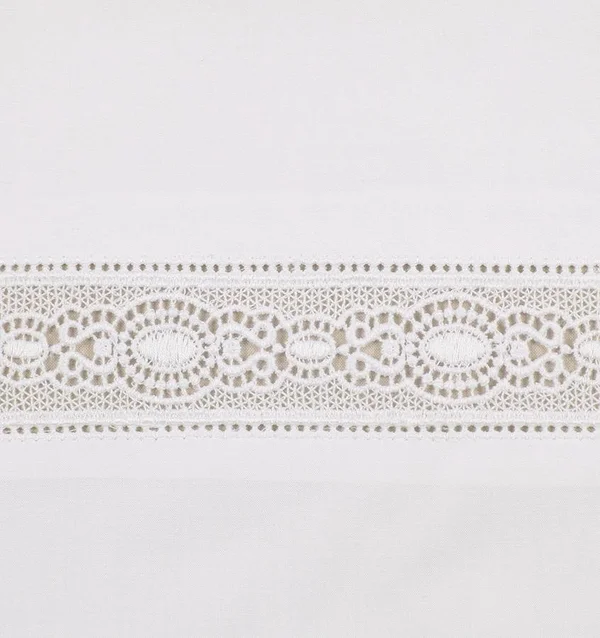 Sferra Giza 45 Lace Bedding - Standard Sham - White