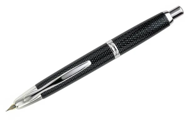 Pilot Vanishing Point Fountain Pen - Black Carbonesque, Stub NIB