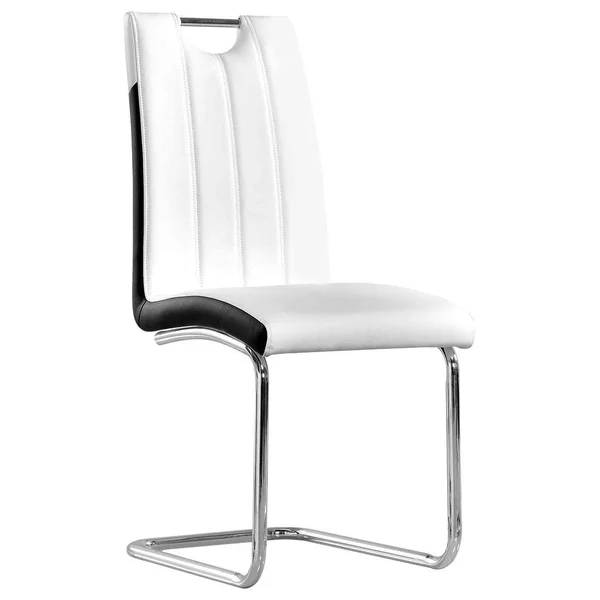 Best Master Furniture Bono Upholstered Modern Side Chairs - Set of 2, White