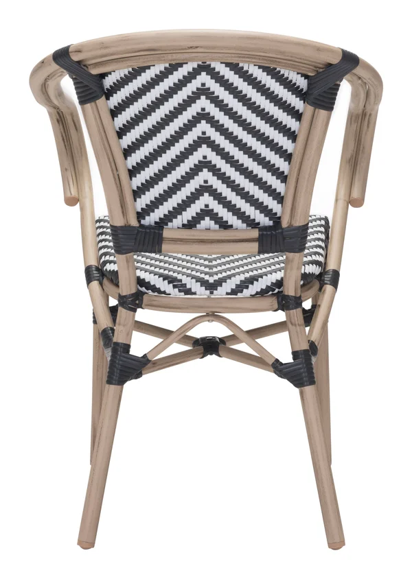 Zuo Paris Dining Arm Chair - Set of 2, Red & White