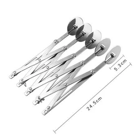 New Stainless Steel Pastry Nonstick Pizza Cutter Wheel Slicer Grip