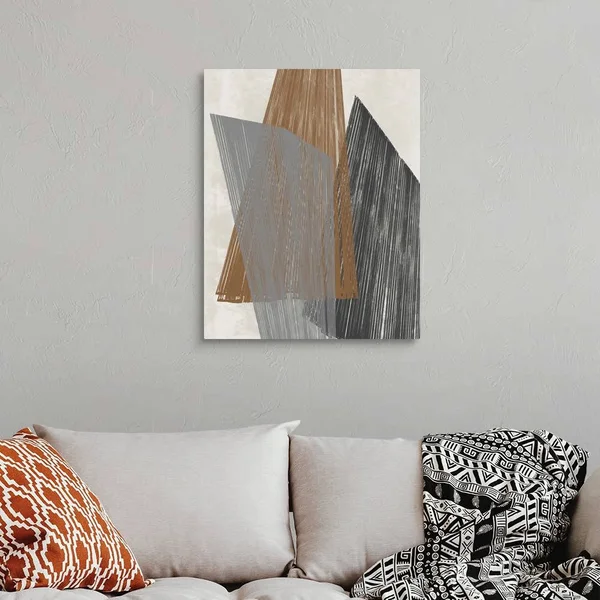 Triangle Stripes I - Canvas Wall Art, 24x30, Great Big Canvas
