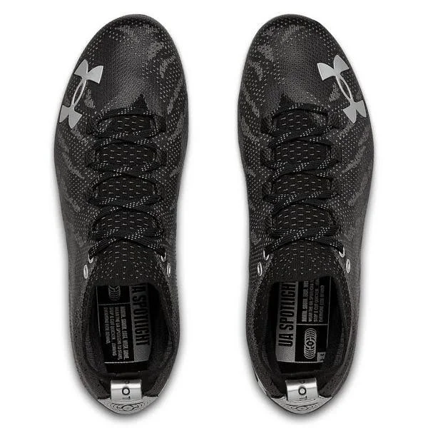 Under Armour Men's Spotlight Lux MC Football Cleats - Black, 13.5