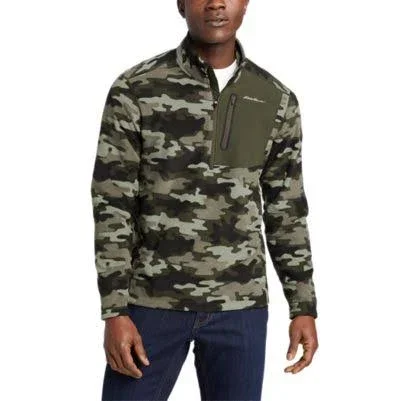 Eddie Bauer Men's Cloud Layer Pro 1/4-Zip Pullover - Green - XXL