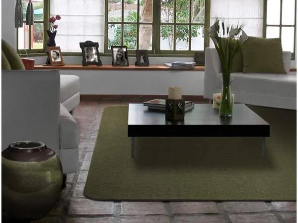Skid-Resistant Carpet Area Rug Floor Mat - Olive Green - Many Other Sizes to Choose from