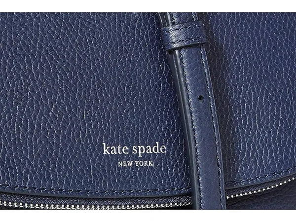 Kate Spade New York Large Polly Leather Crossbody Bag - Blazer Blue
