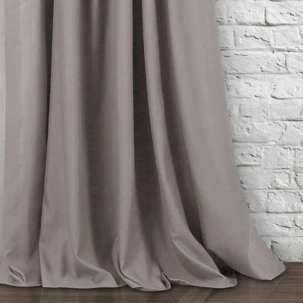 Lush Decor Lydia Ruffle Window Curtain Panels Gray 40X95 Set