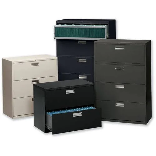 HON 600 Series Three-Drawer Lateral File 30W x 19-1/4d Charcoal