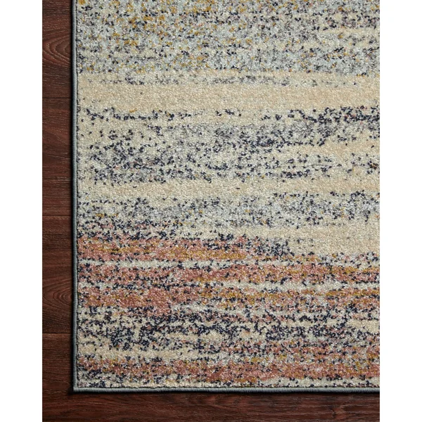 Alexander Home Bradford Modern Abstract Area Rug - 2&-3x22 x 7&-6x22 Runner - Pebble, Multi