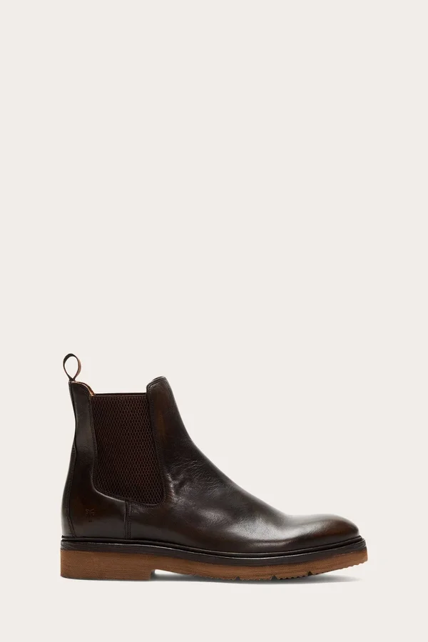 Frye Bowery Light Chelsea Boots in Bronze, Men's Size 10.5