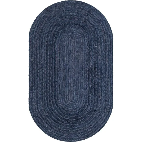 Unique Loom Dhaka Braided Jute Area Rug (9& x 12& - Natural)