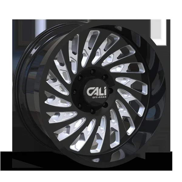 Cali Off Road Switchback Wheel Black Milled 22x12 8x180 -51mm