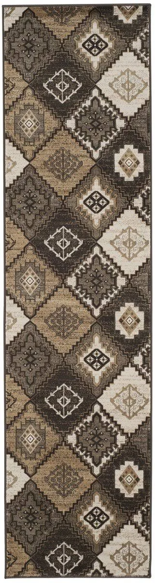 Vintage Rug Black Ivory 6&7x22x6&7x22 Round Safavieh