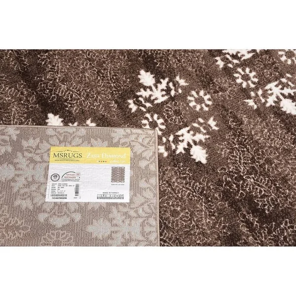Contemporary Transitional Area Rug Zara 600 Brown 8' x 10'