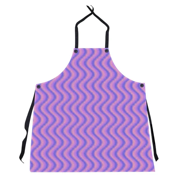 Wavy Stripes Apron - 27 x 30 - Black & White