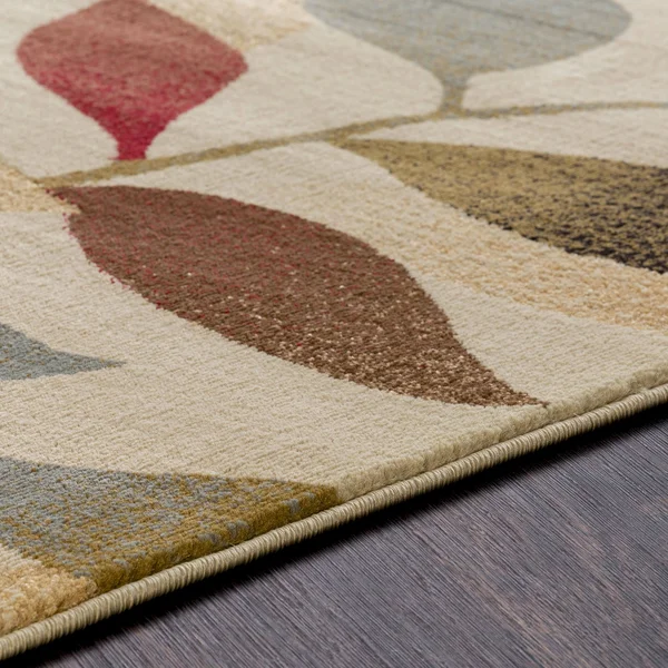 Transitional BHS-0058098 Turkish Poly Beige Floral Rug - 10' x 13'