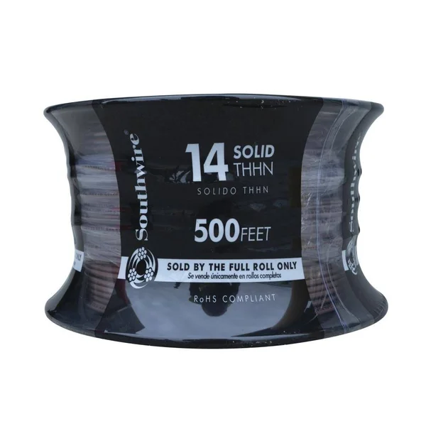 Southwire 500 ft. 14 Brown Solid Cu THHN Wire 11586558
