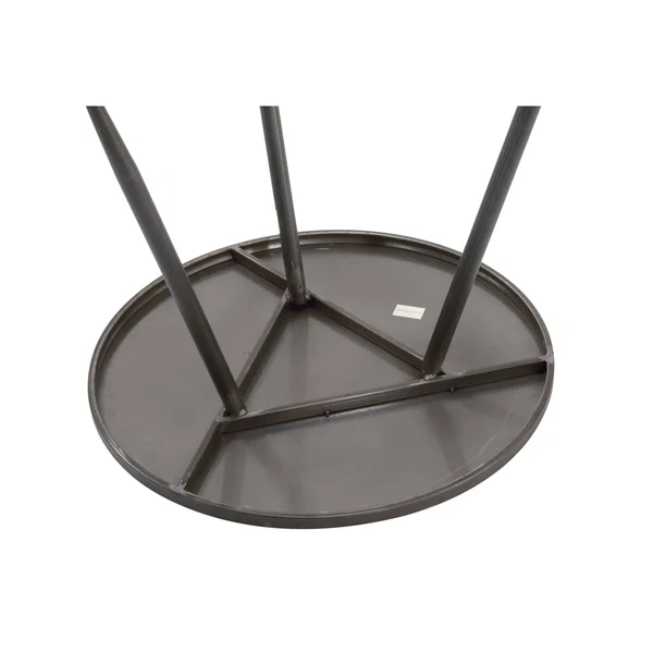 Tripar Set of 3 Black and Gold Round Solid Side Table 27.5x22