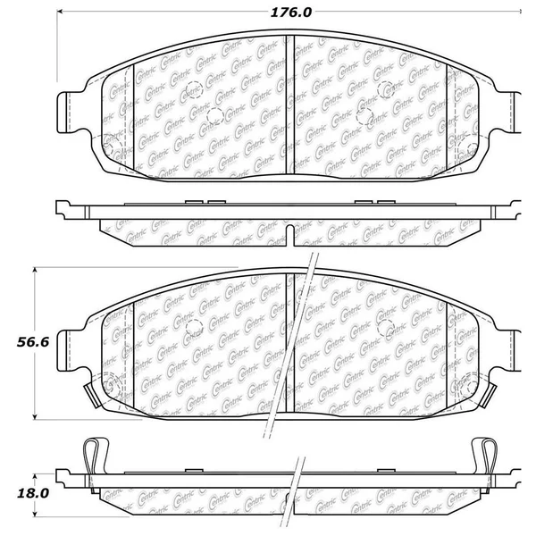 Centric 106.10800 - Disc Brake Pad