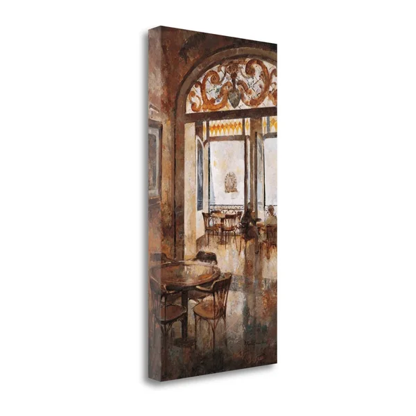 Tangletown Fine Art Grand Cafe Cappuccino I by Noemi Martin, Giclee Print on Wrap Canvas, 17x22X34x22