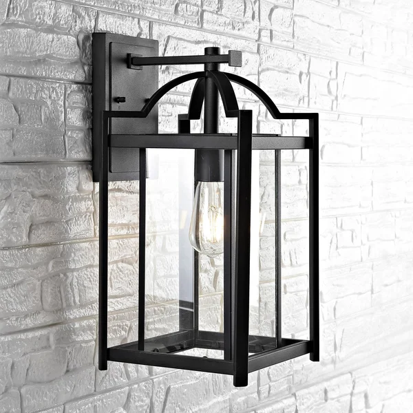 Safavieh Portar Outdoor Wall Lantern Black