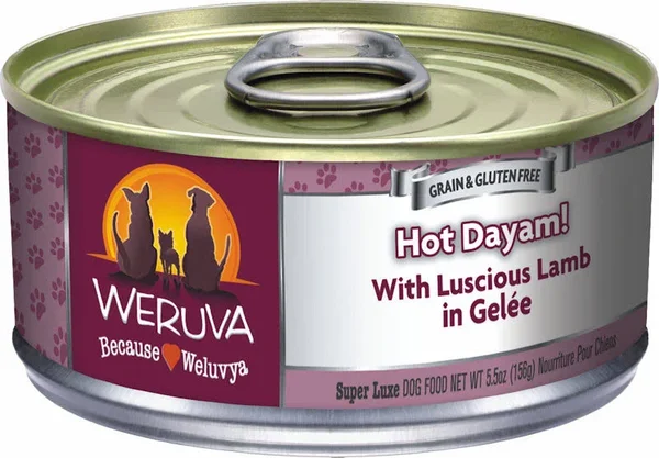 Weruva Hot Dayam Luscious Lamb Canned Dog Food - 14 oz, Case of 12