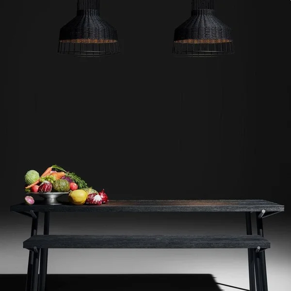 Blu Dot Branch Bench - Oak, Grey