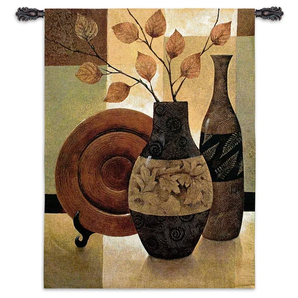 FineArtTapestries 3229-WH Natures Patchwork I Wall Tapestry