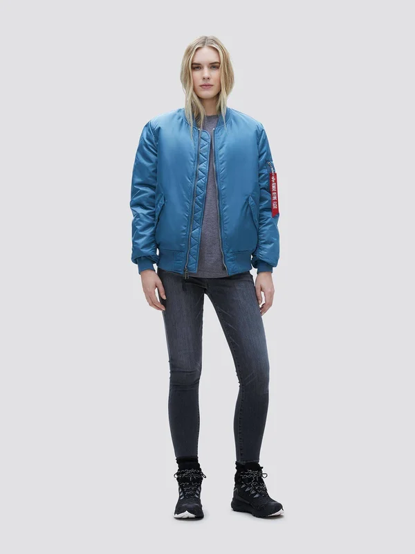 Alpha Industries Women's MA-1 W Flight Jacket, Rose Gold, M