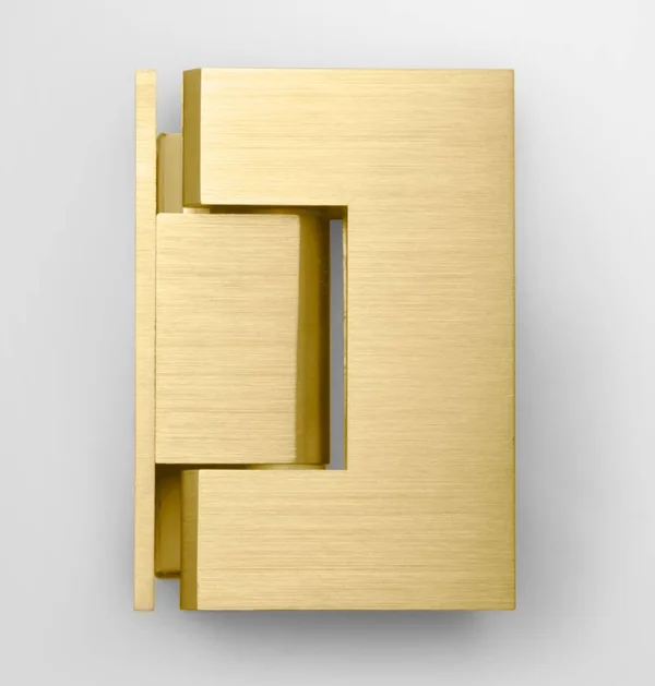 Glass Warehouse GW-WH-52-5-SB 52.5x22 x 78x22 Hinged Frameless Shower Door Finish: Satin Brass
