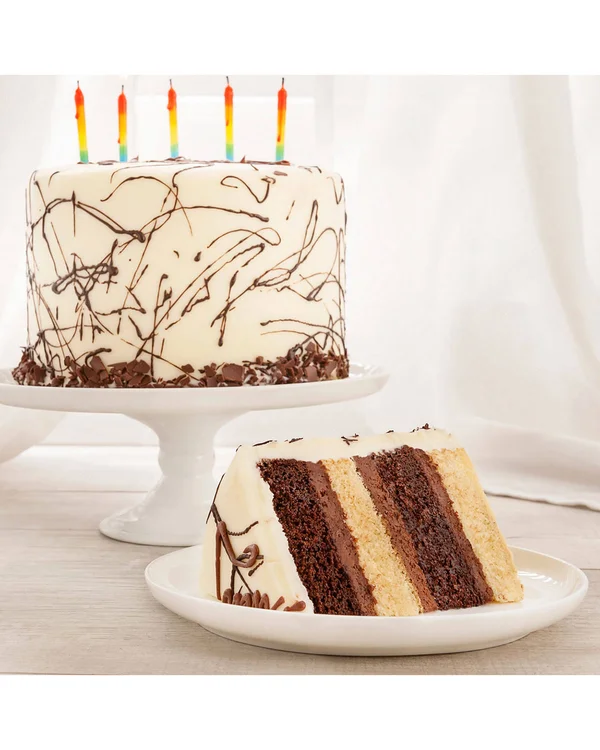 We Take The Cake Happy Birthday Combo 4-Layer Cake - Serves 8-10