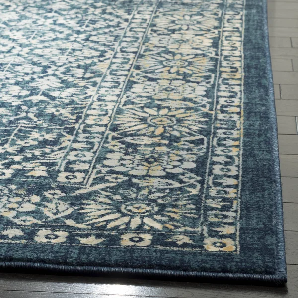 Safavieh Evoke EVK511A 2&0x22 x 12&0x22 Runner Navy - Gold Area Rug