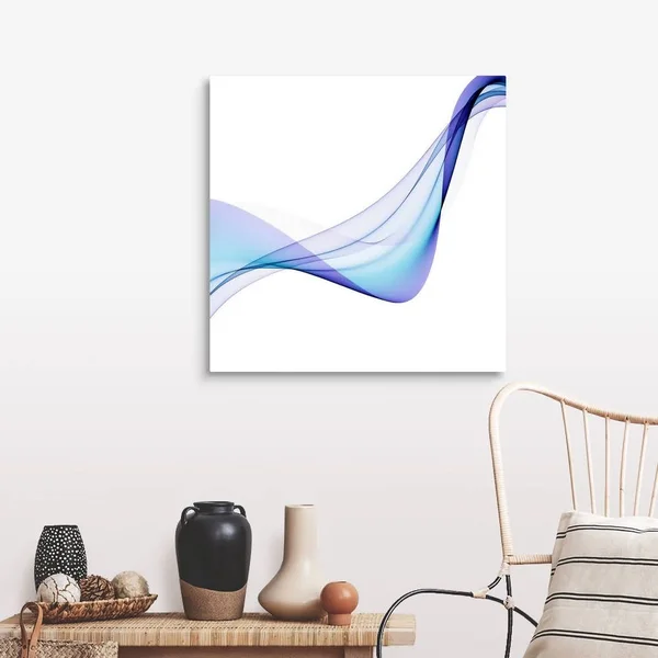 Blue Abstract Patterns - Artwork, Canvas Wall Art, 30x30, Great Big Canvas