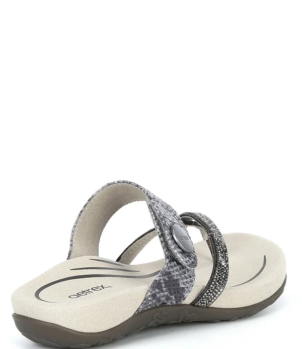 Aetrex Izzy Pewter Sparkle Women's Petwer, 40