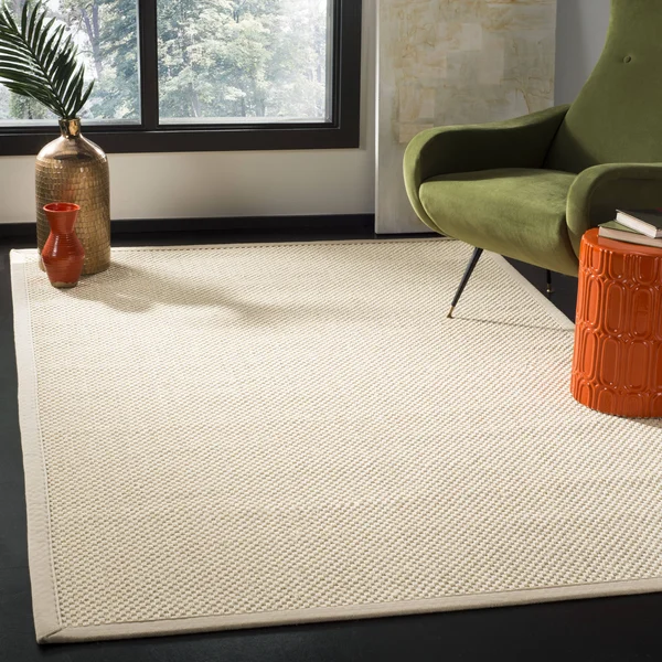 Safavieh Natural Fiber NF150A 2&6x22 x 8&0x22 Runner Ivory - Light Beige Area Rug