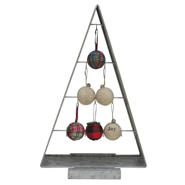 Celebrations 9045202 Tree with Ornaments Christmas Decoration Pack of 4