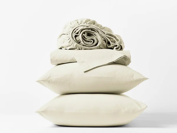 Coyuchi - Organic Crinkled Percale Sheet Set Twin XL Undyed