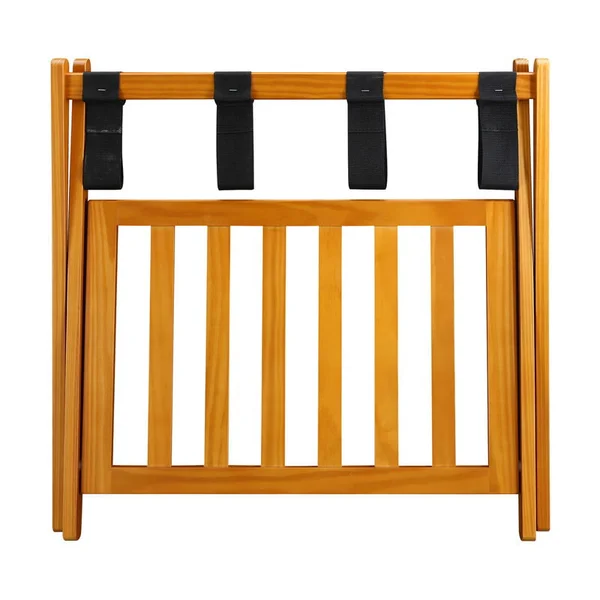 Casual Home Luggage Rack with Shelf - honey-oak