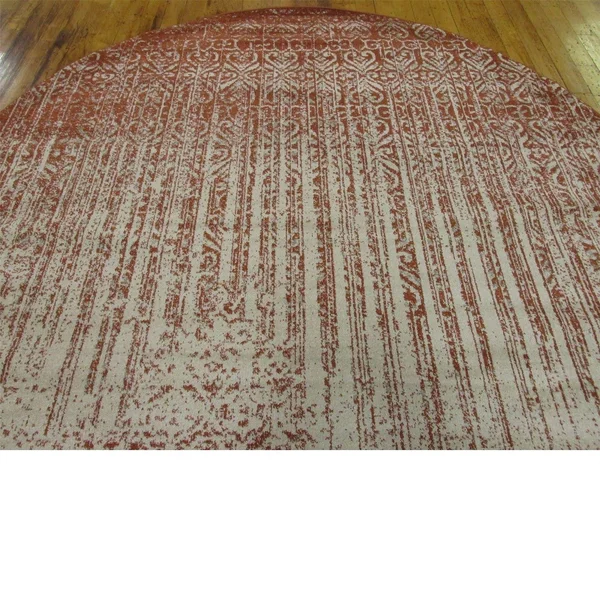 Unique Loom Jennifer Del Mar Area Rug (8& Round - Red)