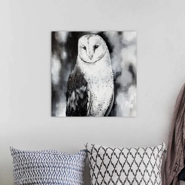 White Owl, Canvas Wall Art, 20x20, Great Big Canvas