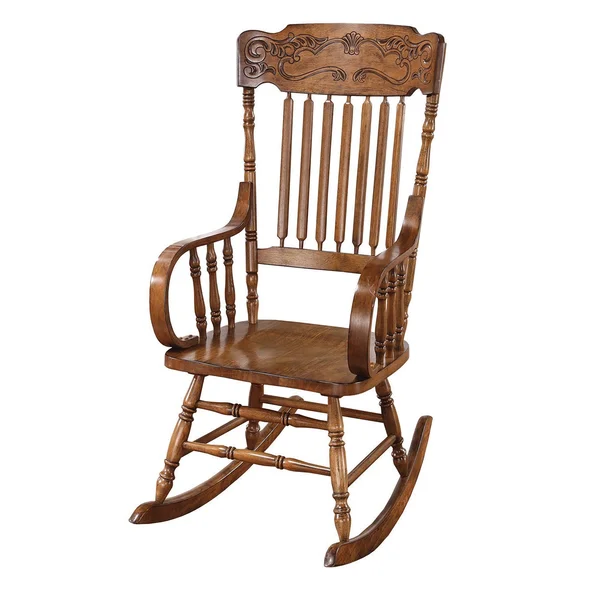 Copper Grove Taber Oak Carved Rocker Chair