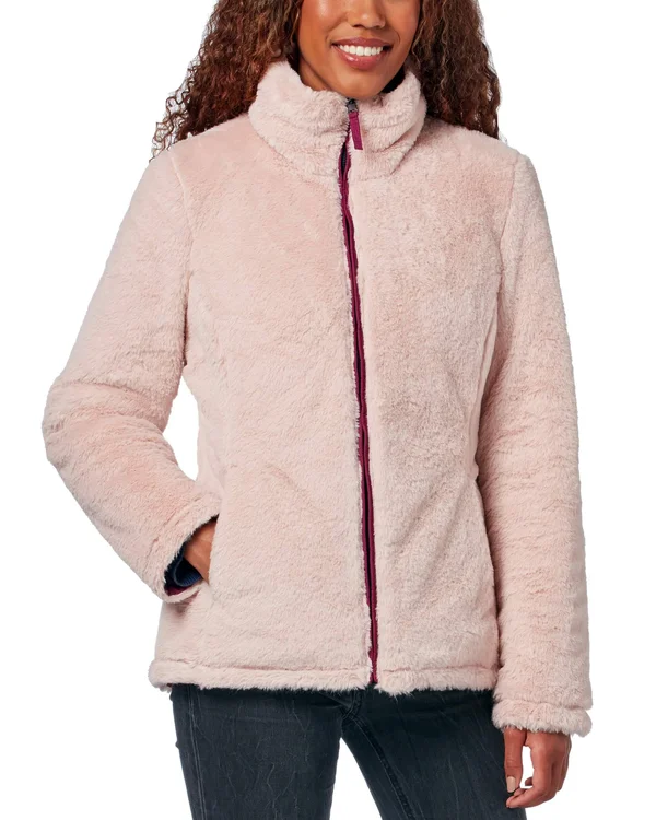 Plus Size Free Country Cloud Lite Reversible Jacket 2x Berry