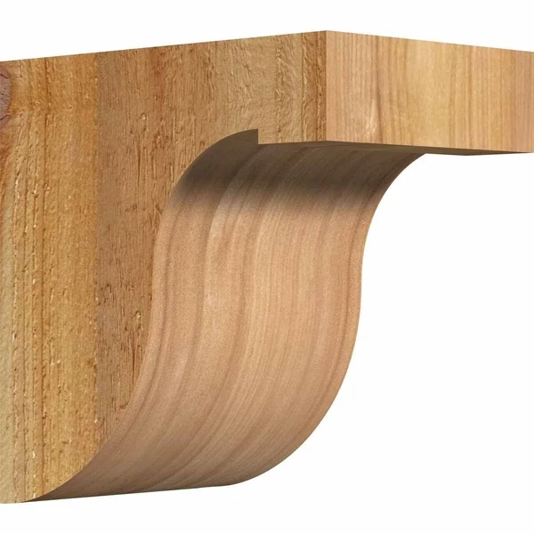 Ekena Millwork COR06X08X20DEL00RWR 6x22W x 8x22D x 20x22H Del Monte Rough Sawn Corbel - Western Red Cedar