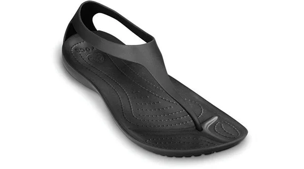 Crocs Women's Sexi Flip Sandals, Size: 8, Black